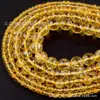 Ventas Directas de Fábrica Citrino Optimizado Citrino Etsa Cuentas Redondas Cuentas Hechas a Mano para Bricolaje Accesorios Semi-Terminados Accesorios Explosión Transfronteriza