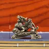 Par de Adornos de Latón Kirin Vintage Latón Navegación Fluida Todo lo Mejor Hogar Sala de Estar Apertura de Tienda Regalos de Cobre