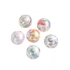 Cuentas Acrílicas Redondas Impresas de 16 mm Europeas y Americanas Transfronterizas Pulsera para Bebé Accesorios de Joyería Llavero Cuentas Sueltas
