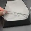 Óculos sem aro anti-luz azul, cool e estilosos, armação ultraleve de titânio puro, podem ser equipados com lentes de grau, estilo durão de negócios 0632
