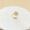 Novo conjunto de joias de aço inoxidável com design de trevo de quatro folhas de 13 mm, com pedras de diamante em ambos os lados, para pulseira, colar, anel e brincos, joias de moda de luxo leve