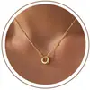 Amazon Europeia e Americana Transfronteiriça Novo Produto Colar Gota d'Água Cobre Moda Versátil Pingente Exquisito Gargantilha Joias Femininas Atacado