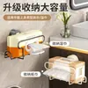 Estante de pañuelos de tres capas sin taladro, estante de almacenamiento para rollos de papel, organizador de almacenamiento de ventosa para pared de baño