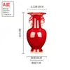 Cerámica Retro China Jun Horno de Alfarería Cambio de Color tamaño pequeño Jingdezhen Jarrón Cerámico Decoración Sala de Estar Estante Antiguo Decoración de Entrada Rojo