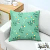 Funda de Cojín de Lona Sin Relleno Funda de Cojín para Respaldo de Sofá Almohada de Cabecera Almohada para Sala de Estar Cuadrada Funda de Cojín Grande para Respaldo