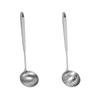 En 304 aço inoxidável punho oco elegante sopa shell colander lixamento grande colher de sopa quente panela colher de cozinha gadget presente