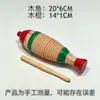 Artesanías de madera para niños, pez, rana, tubo sonoro de rana, instrumentos de percusión para niños, juguetes, juguetes de educación temprana para jardín de infantes, venta al por mayor