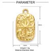Árbol de la Vida Cruz Acero de Titanio DIY Colgante de Collar para Mujer Sol Luna Todo-partido Acero Inoxidable Collar Pendientes Colgante
