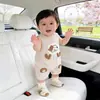 Mono de Dibujos Animados Nuevo para Niñas y Niños, Chaleco sin Mangas, Estilo Delgado de Verano, Ropa de Gateo para Exteriores para Recién Nacidos, Ropa Informal
