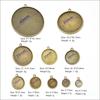 Base de aleación Time Gem para hacer joyas, colgante individual de doble cara, con un solo orificio y doble cara, de 10, 12 y 30 mm.