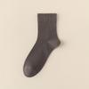 Calcetines de seda de morera para hombre otoño e invierno modal antibacteriano desodorante absorbente del sudor sin costuras de alta calidad color sólido vestido de negocios tubo