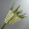 Orquídea Cauda de Tigre Artificial, Flor Rabo de Vaca, Violeta, Delfínio, Flores Artificiais para Sala de Estar, Quarto, Quarto Modelo, Decoração de Arranjo de Flores