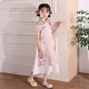 Qipao para Niñas de Estilo Tradicional Modificado con Dobladillo Ancho Vestido Largo Bordado Infantil Nuevo Verano 2026 Estilo Chino Delgado Hanfu