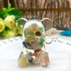Urso bonito cola soltando enfeites de resina de cascalho cola urso enfeites de escritório doméstico fábrica atacado