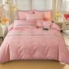 Sábana de Algodón Grueso Estampada Jet Juego de Cuatro Piezas Otoño e Invierno Juego de Cama Venta al por Mayor de Fábrica