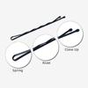 Pinza para el pelo negra pequeña de 5 cm, ancla de red roja, no se despega fácilmente, pinza de acero de tarjeta verde, pinza para el pelo de puesto de mercado nocturno de 2 yuanes