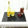 Nuevo Tapete Drenante para Barra de Bar, Tapete para Café, Tapete para Vajilla, Tapete de Bar, Tapete Antideslizante de Goma Suave de PVC para Encimera de Cocina, Aislamiento Térmico