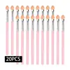 Pincel de sombra de ojos de esponja individual dos colores corazón de goma algodón pincel Halo para ojos palo de sombra de ojos de esponja herramientas de maquillaje de belleza al por mayor
