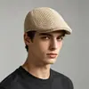 Gorra de red de verano para hombre, boina de malla transpirable, para primavera y otoño, versátil, gorra de visera para mediana edad y ancianos, gorra de trabajo para exteriores, venta al por mayor