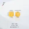 Cuentas Separadoras de Arena Dorada Vietnamita Puzuojiu que No se Desvanecen con Agujero a Través para Accesorios de Bricolaje Pulsera Hecha a Mano Collar Cuentas para Joyería