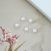 Aleación Electroforesis Alta Retención de Color Cabeza Redonda Bandeja de Flor Pulsera DIY Pulsera Estilo Chino Cortina de Cuentas Bandeja de Flor Grande Tapa de Flor Accesorios Joyería
