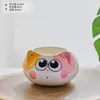 Gato de Dibujos Animados Hakimi Maceta de Cerámica Planta Suculenta en Maceta Venta al por Mayor Hogar Decoración de Maceta de Porcelana Blanca