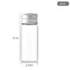 Diâmetro 27mm tampa de parafuso de prata frasco de tubo de alto borosilicato frasco de vidro transparente frasco de desejos frasco de deriva frasco de reagente atacado