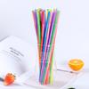 Popotes Coloridos Extensibles de 26 cm, Popotes Flexibles para Manualidades Infantiles y Bebidas, Leche de Soya, Té con Leche, Popotes de Plástico para Manualidades