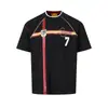 Camiseta Digital com Estampa de Cruz Estilo Jersey Retrô de Manga Curta para Homens, Novo Top Esportivo Solto Estilo Americano para Primavera e Verão para Mulheres