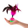 Suministrado directamente por el fabricante, el popular Juguete para Gatos tipo Vaso con Pluma es Interactivo, Educativo, Autodivertido y Alivia el Aburrimiento