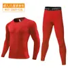 Traje de compresión atlética para hombre, ropa para correr y fitness, capa base para fútbol y baloncesto, secado rápido, top de entrenamiento de alta elasticidad, venta al por mayor