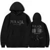 Sudadera Merchandising Tour 2024 Cornejo Mirada Sudadera para Hombre Negra Blanca Delgada