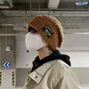 Gorro Invierno Moda Hombres y Mujeres Marca Gorro de Punto Lana Gorro Cabeza Grande Otoño e Invierno Cálido Montón Nuevo Gorro Frío Gorro de Algodón