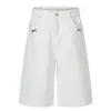 Shorts de traje de estilo retro americano old money con diseño de hebilla de París, pantalones de verano anchos rectos holgados para hombres y mujeres
