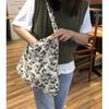 Bolsa Floral Coreana Kong Xiaozhen Blanca Baihe Mismo Estilo Bolsa de Lona para Picnic Camping Bolsa de Tela Bolsa de Red Roja Bolsa Roja Bolso de Mujer