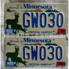 Equipe americana especializada na produção de chapa de alumínio retro de impressão offset em quatro cores na era antiga da placa de licença americana