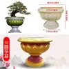 Molde de vaso de flor de cimento redondo estilo europeu espessado para bonsai molde de concreto moldado in loco modelo de plástico molde de coluna romana
