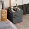 Mesa de cabeceira inteligente com trava de senha integrada, cofre e armazenamento; um carregador e cofre sem fio multifuncional para uso doméstico e no quarto