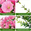 Gloria de la Mañana Artificial Transfronteriza Patio Exterior Eucalipto Flores Falsas Decoración de Boda Planta Artificial Colgante de Pared Enredadera Flor de Enredadera