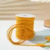 Decoración de Cordón Colgante de Gamuza, Cordón Rosa, Cuerda, Hilo, Cordón Trenzado de Piel de Ciervo, Cordón para Colgar Colgante de Piel de Vaca Blanca