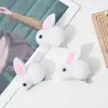 Pasador de Pelo de Conejo Estilo Coreano Moderno de 7 cm para Niños, Goma para el Cabello de Conejo de Peluche, Anillo para el Cabello Lindo Femenino Ins, Hecho a Mano