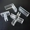 Tanque de Peces Transparente Tablero Separador a Presión Pantalla Clip de Fijación de Plástico para Vidrio de 2 a 12 mm Acrílico Ranura de Fijación Kt
