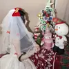 Véu de Casamento Simples Certificado de Registro Véu Pequeno Adorno de Cabeça Presilha de Cabelo Super Fada Foto de Viagem Noiva Laço Acessório de Cabelo