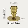 Atacado de Fábrica Castiçal de Metal Nórdico de Luxo Leve Cor de Latão Suporte de Vela de Ferro Forjado Decoração de Casa para Banquete de Casamento Transfronteiriço