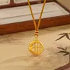 Collar con Ábaco de Pixiu Bestia Devoradora de Oro para Mujer, Diseño Antiguo, Hueco de Nicho, Lujo Ligero, Versátil, Cadena de Suéter de Gama Alta