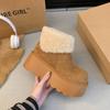 Botas de Neve Quentes Espessas de Veludo Espesso com Solado Grosso Estilo Retrô de Alta Qualidade para Mulheres Inverno 2025 Novas Botas Pequenas de Algodão