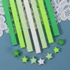 Papel Colorido de Origami Estrela para o Dia dos Namorados Qixi, Estrela da Sorte em Cor Gradiente, Papel Estrela Pentagonal, Papel Especial para Dobradura de Estrelas Manuais