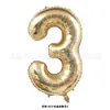 Color Oro Blanco Globos Digitales de Papel de Aluminio para 18 Cumpleaños Oro Claro Decoración de Cumpleaños Montaje de Escena de Fiesta Accesorios para Fotos
