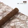 Papel Importado Shangjin Lafite Papel de Fibra Cortada de Malla Alta Gama Papel de Envoltura para Ramo de Flores de Papel Papel de Envoltura para Flores Artísticas