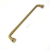 Luxo Leve Dourado Escovado Aço Inoxidável 304 Puxador de Banheiro 24 polegadas Puxador de Porta Tubular Redondo Acessório para Toalheiro